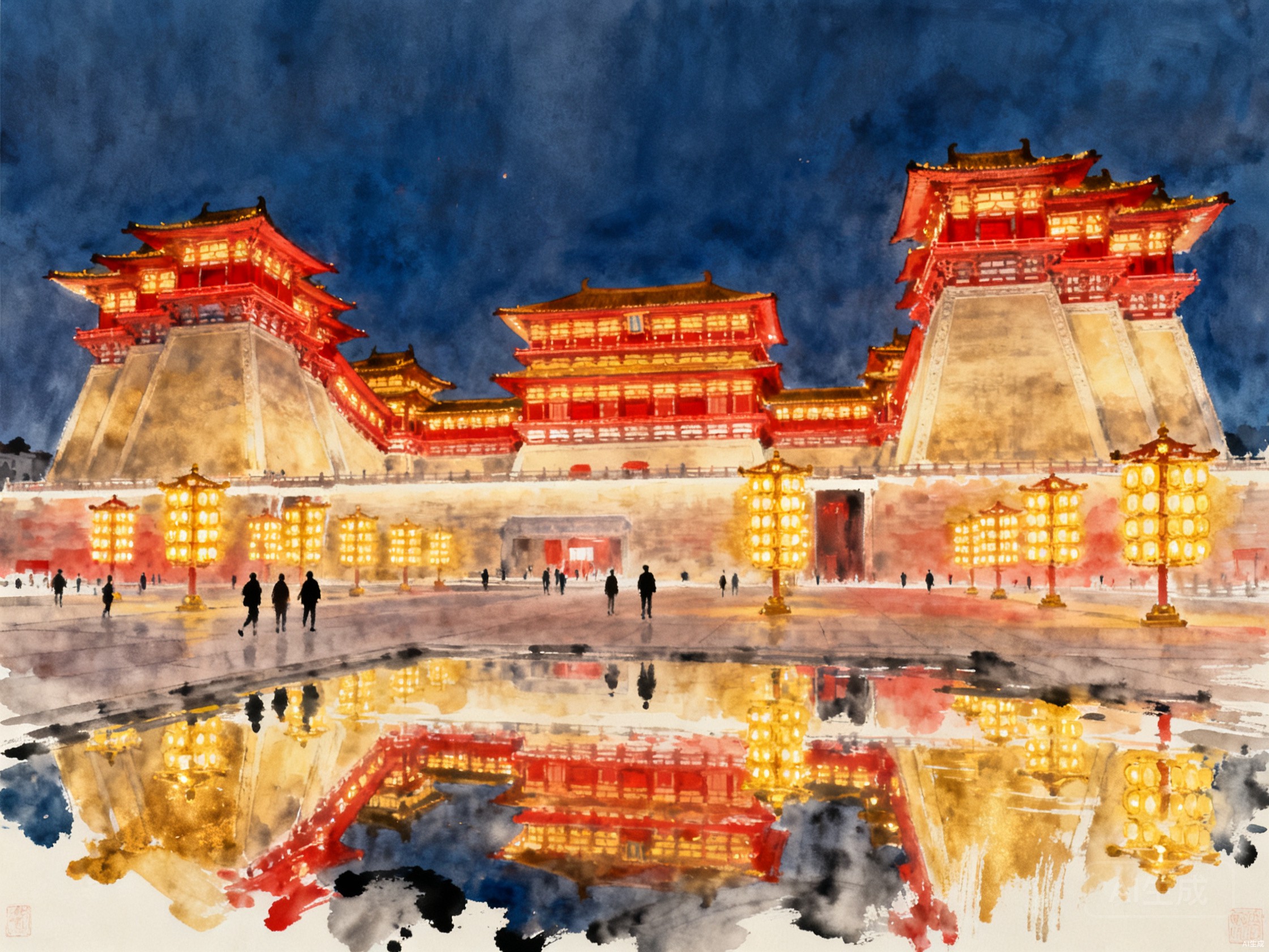 应天门夜景